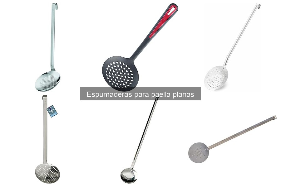 Cómo utilizar una espumadera plana para paellas correctamente