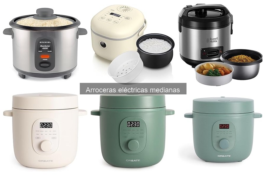 Comparativa: Arroceras eléctricas medianas vs. grandes