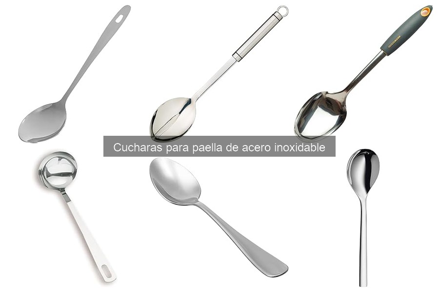 Comparativa: Cucharas para paella de acero inoxidable vs. madera