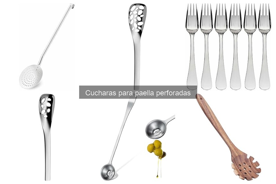 Comparativa: Cucharas para paella perforadas vs. normales