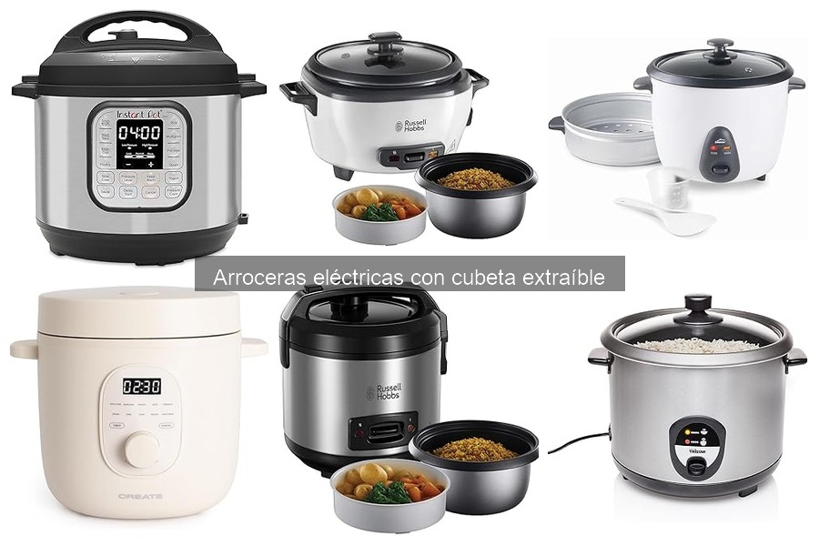 Comparativa de Arroceras Eléctricas con Cubeta Extraíble