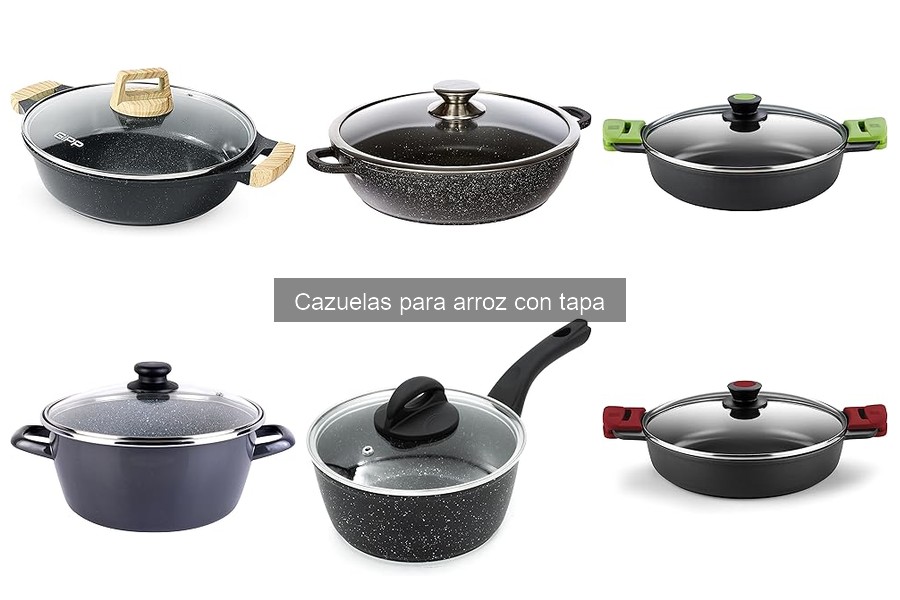 Comparativa de cazuelas de acero inoxidable y cerámica para arroz