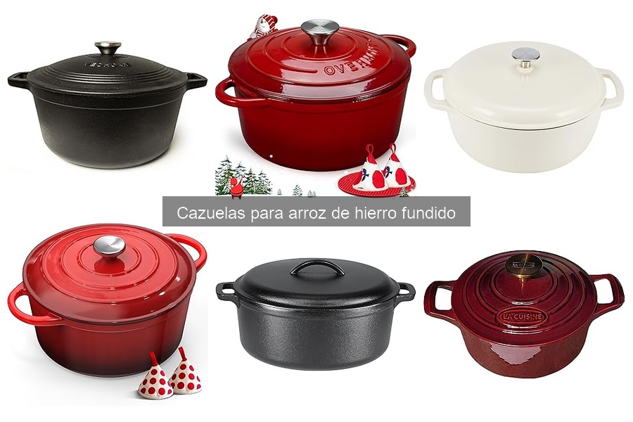 Comparativa de cazuelas de hierro fundido y otros materiales