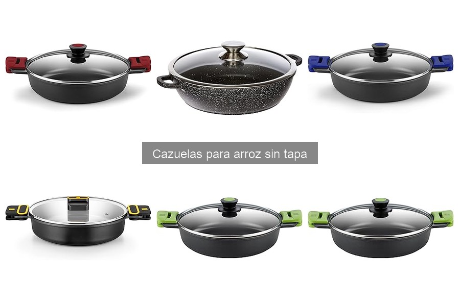 Comparativa de cazuelas para arroz: ¿con o sin tapa?