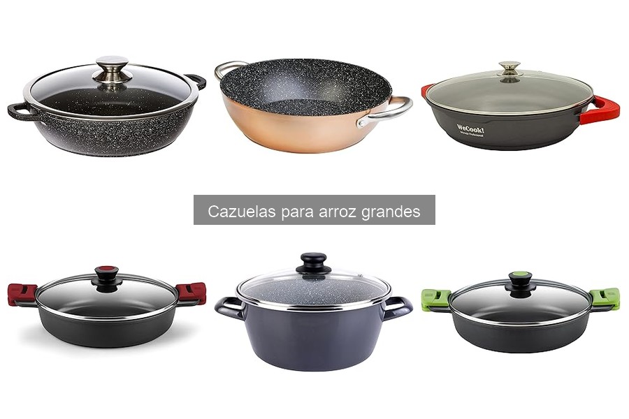 Comparativa de Cazuelas para Arroz Grandes: Mejores Marcas