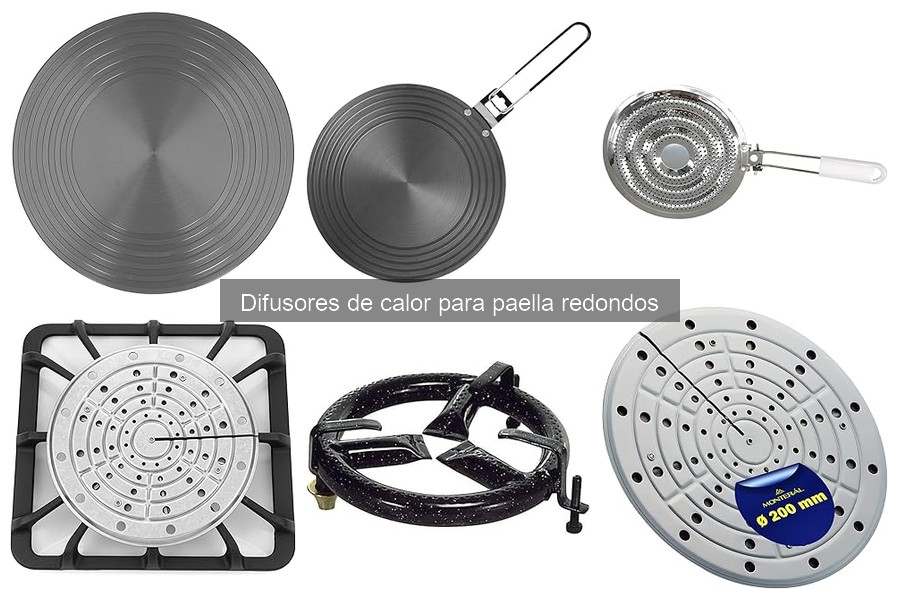 Comparativa de difusores de calor para paella: materiales
