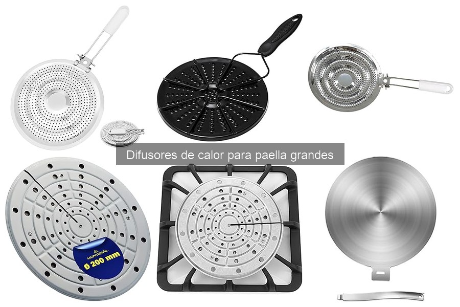 Comparativa de difusores de calor para paellas grandes