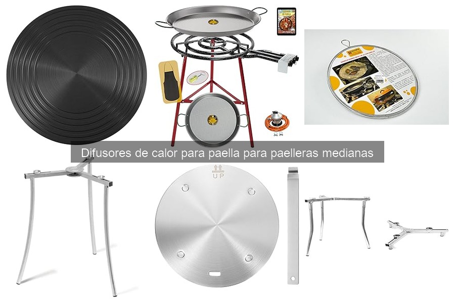 Comparativa de difusores de calor para paelleras medianas