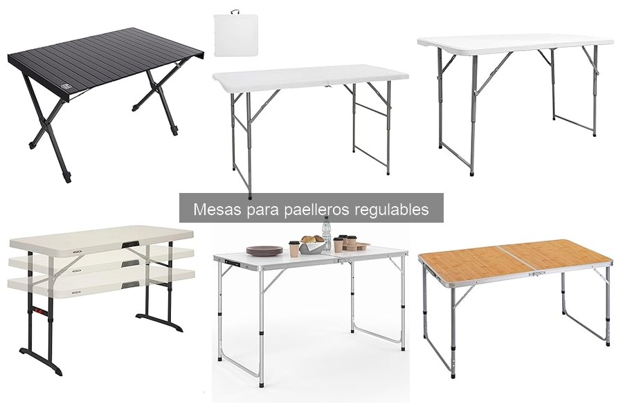 Comparativa de las Mejores Mesas para Paelleros Regulables