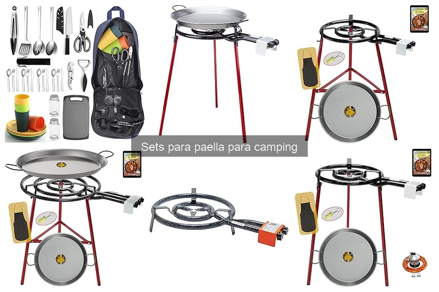 Comparativa de materiales en sets de paella para camping