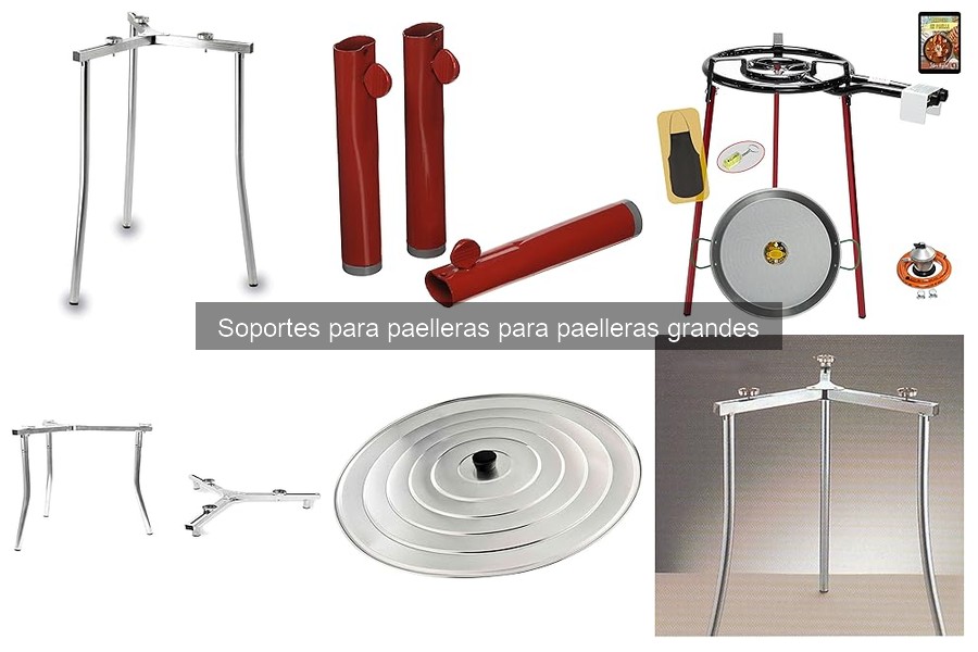 Comparativa de materiales en soportes para paelleras grandes