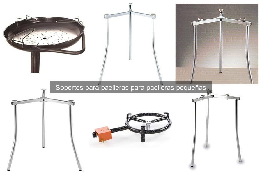 Comparativa de materiales en soportes para paelleras pequeñas