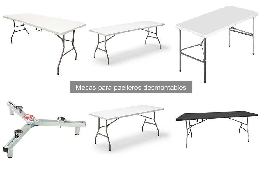 Comparativa de mesas para paelleros desmontables: marcas y precios
