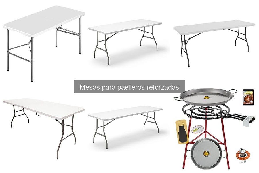 Comparativa de mesas para paelleros reforzadas: marcas y precios