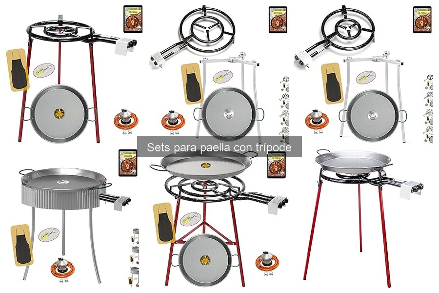 Comparativa de precios de sets para paella con trípode