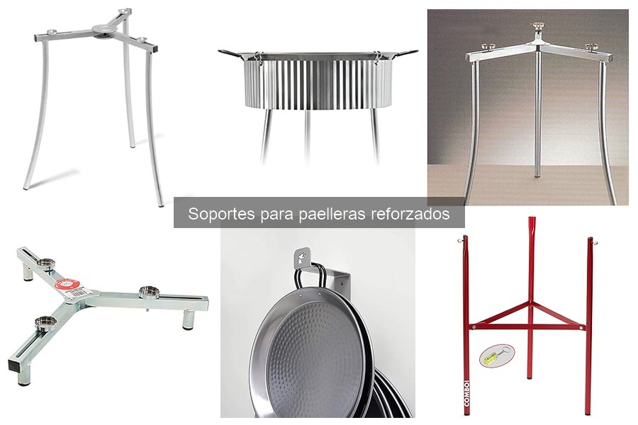 Comparativa de Soportes para Paelleras Reforzados y No Reforzados