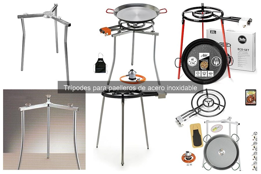 Comparativa de trípodes para paelleros: acero vs otros materiales