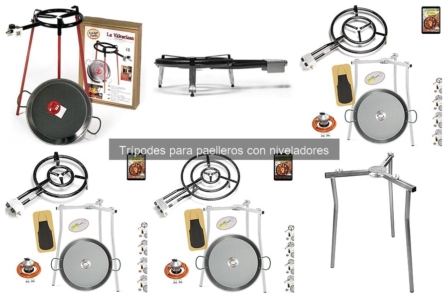 Comparativa de trípodes para paelleros: características y ventajas