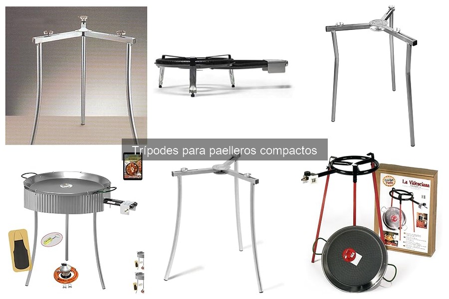 Comparativa de trípodes para paelleros compactos