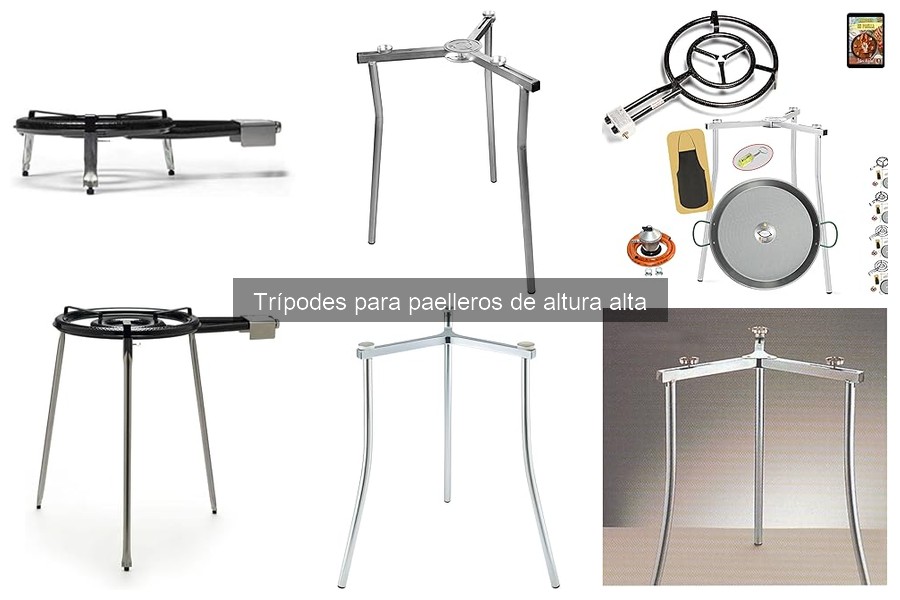 Comparativa de trípodes para paelleros de diferentes marcas