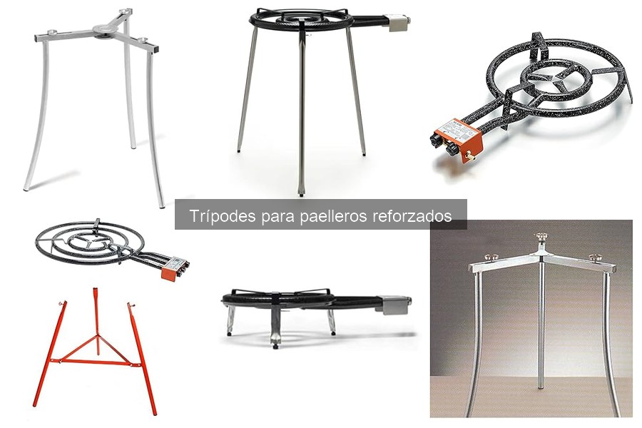 Comparativa de trípodes para paelleros reforzados