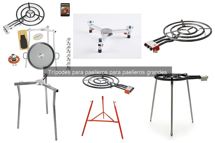 Comparativa de trípodes para paelleros según material