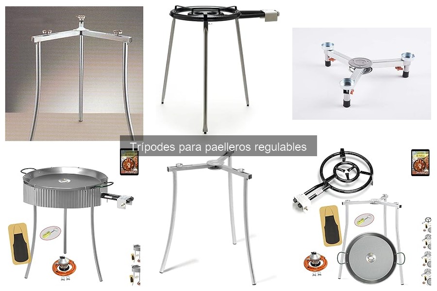 Comparativa de trípodes regulables para paelleros