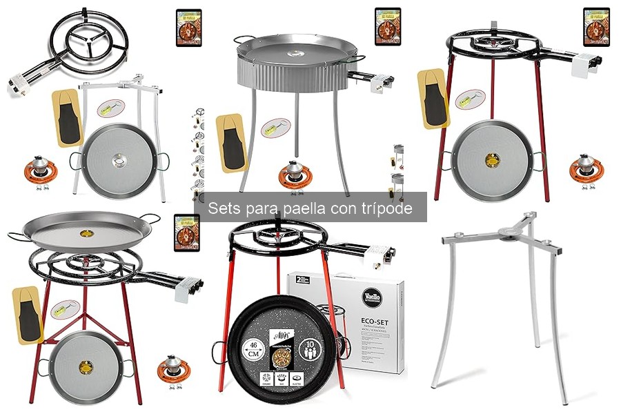Configuraciones óptimas para cocinar paella en trípode