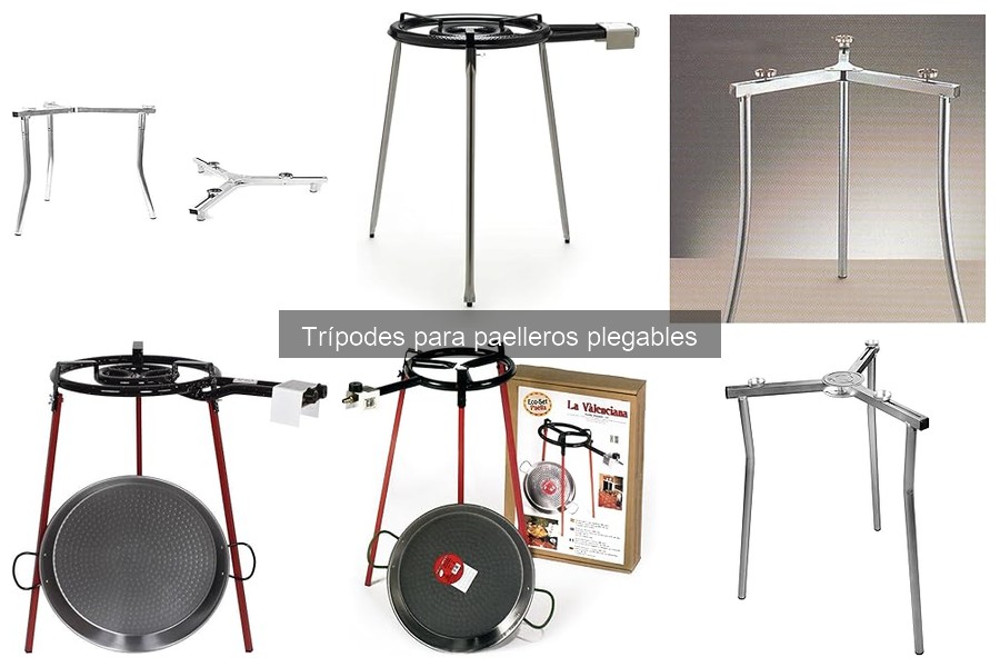 ¿Cuánto cuesta un trípode para paellero plegable?