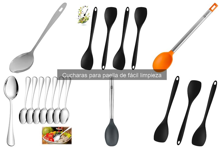 Cucharas para paella de fácil limpieza: características y ventajas