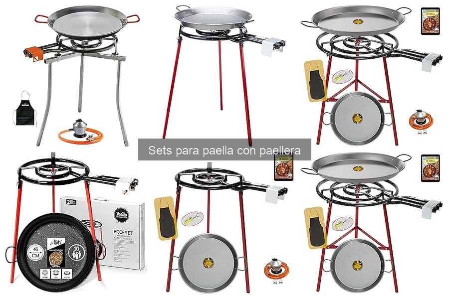 Deliciosas recetas de paella con sets para paella
