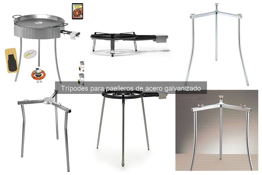 Descubre los Tipos de Trípodes para Paelleros de Acero Galvanizado