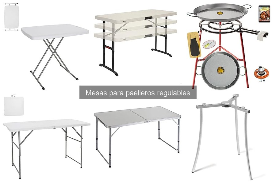 Diferencias entre mesas para paelleros fijas y regulables
