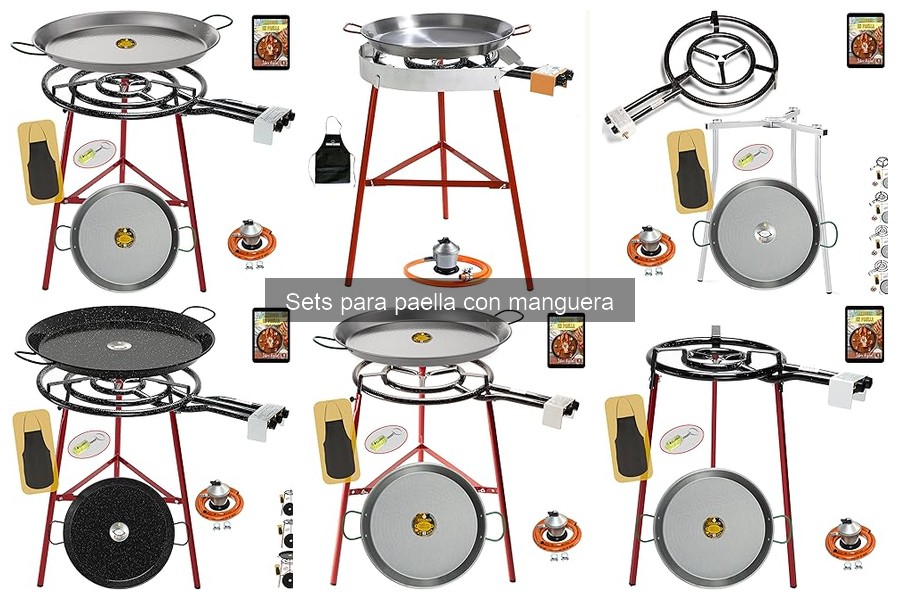 Diferencias entre sets de paella con manguera y sin manguera