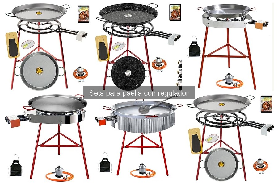 Diferencias entre sets para paella con y sin regulador