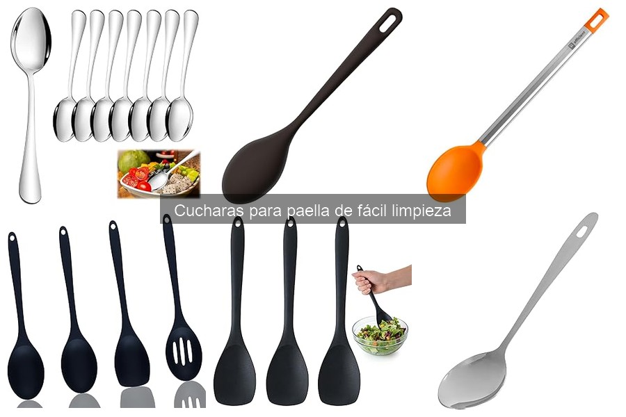 Dónde comprar cucharas para paella fáciles de limpiar