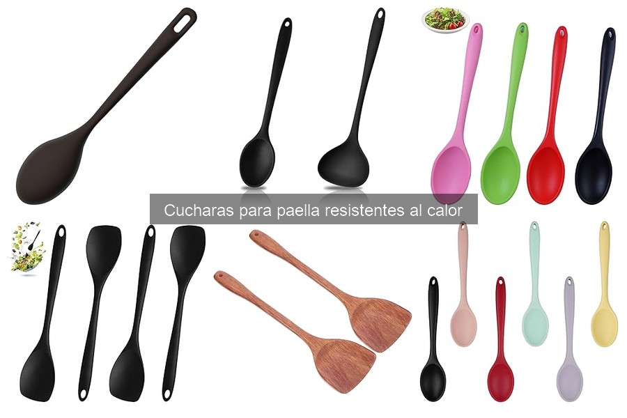 Dónde comprar cucharas para paella resistentes al calor