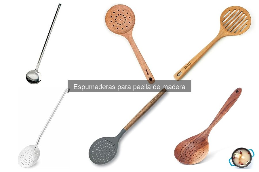 Dónde comprar espumaderas de madera para paella