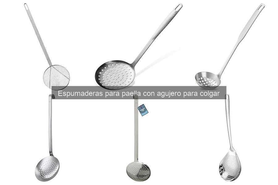 Dónde comprar espumaderas para paella con agujero para colgar