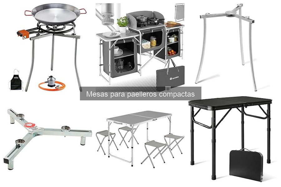 Dónde comprar mesas para paelleros compactas: comparativa de precios