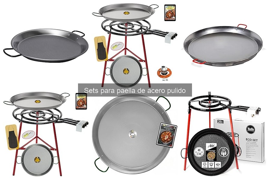 Dónde comprar sets para paella de acero pulido al mejor precio