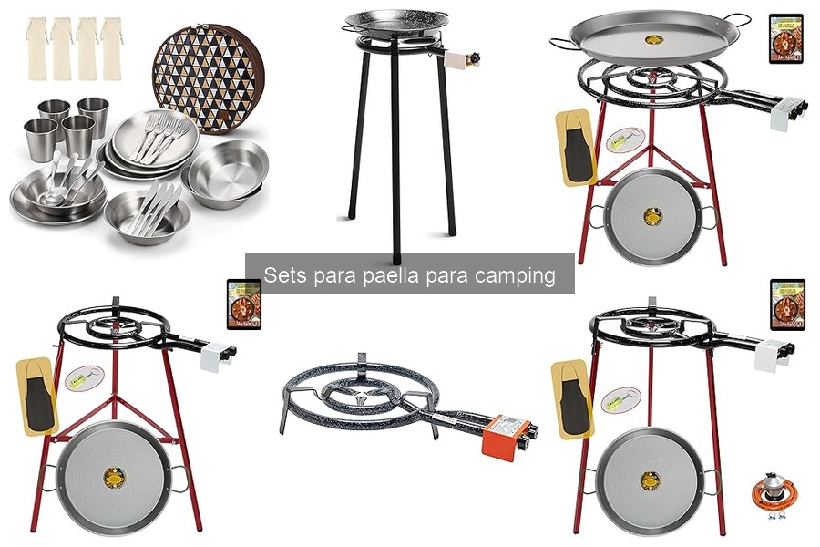 Elementos clave en un set de paella para camping