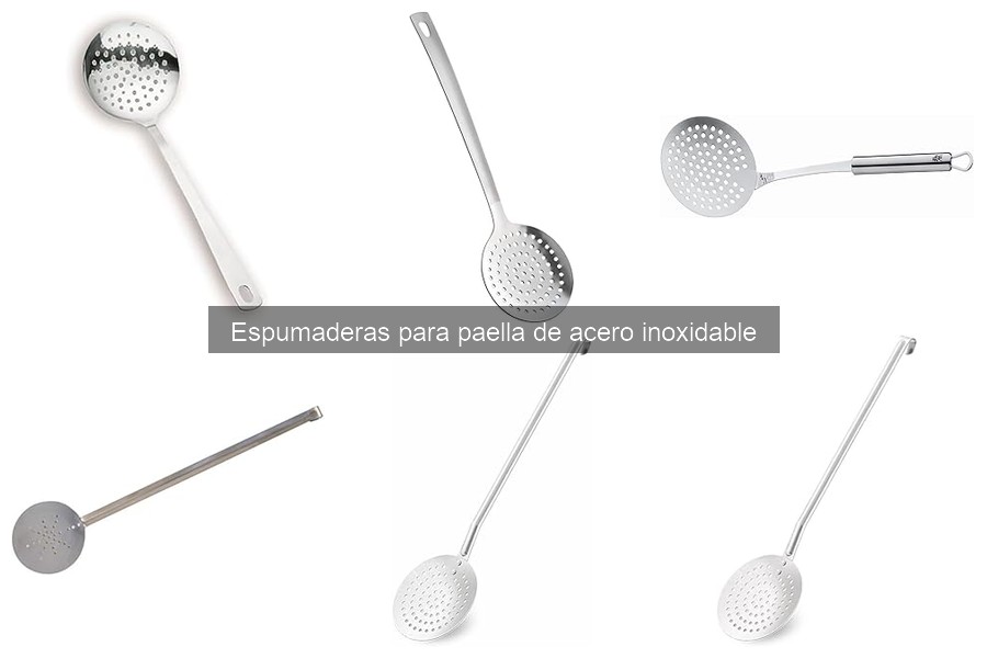 Espumadera para paella de acero inoxidable: ¿qué es y características?