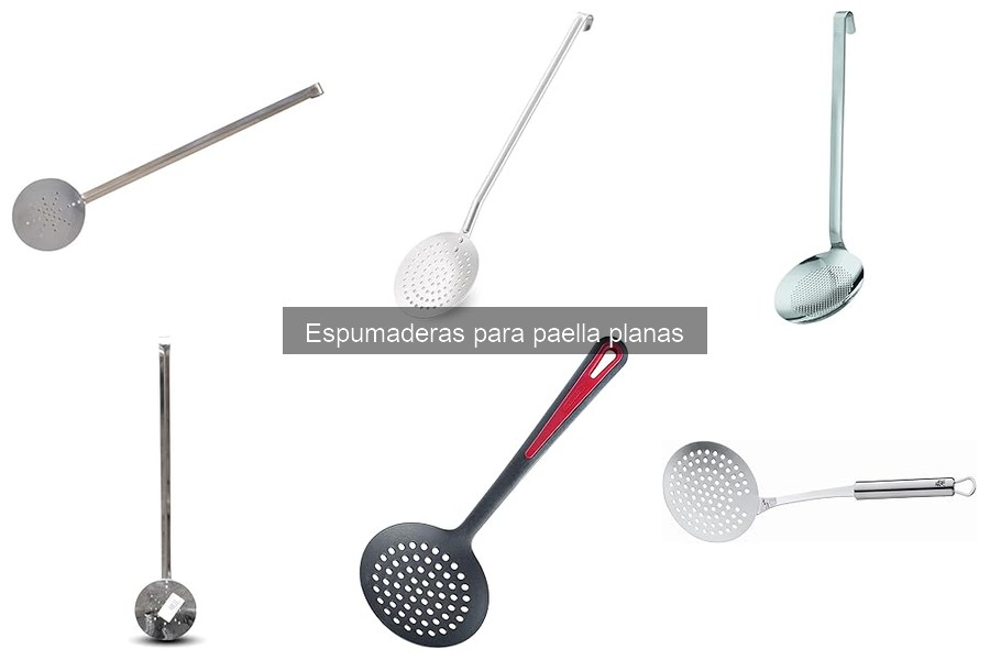 Espumadera plana para paella: características y uso