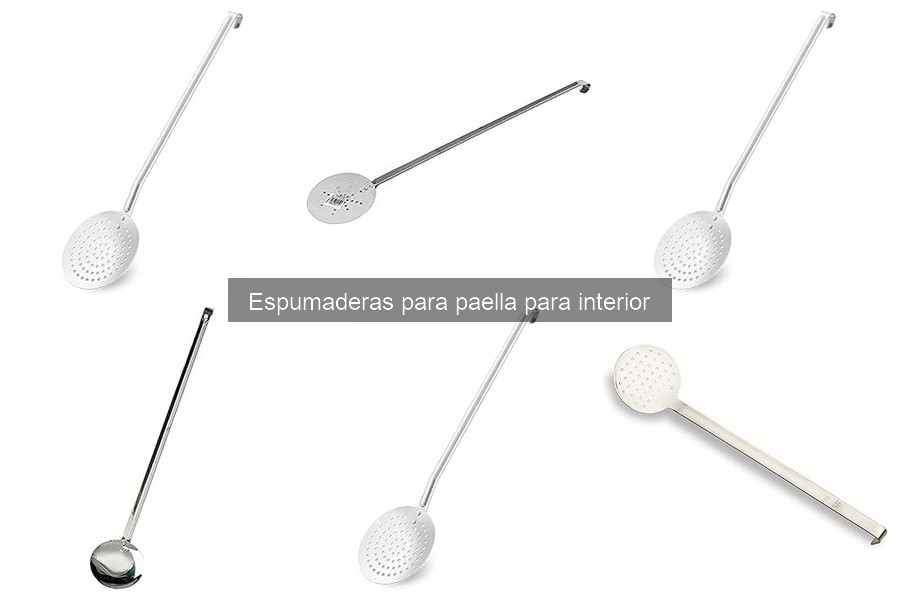 Espumaderas de acero inoxidable vs. silicona para paella