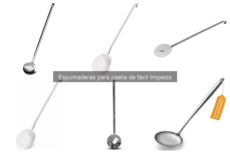 Guía de compra de espumaderas para paella fáciles de limpiar