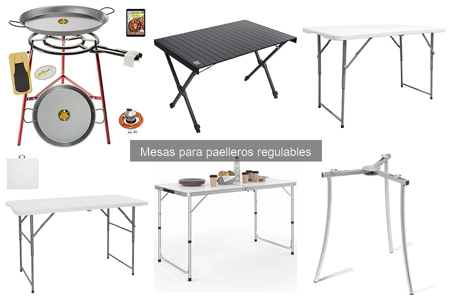 Guía de compra de mesas para paelleros regulables