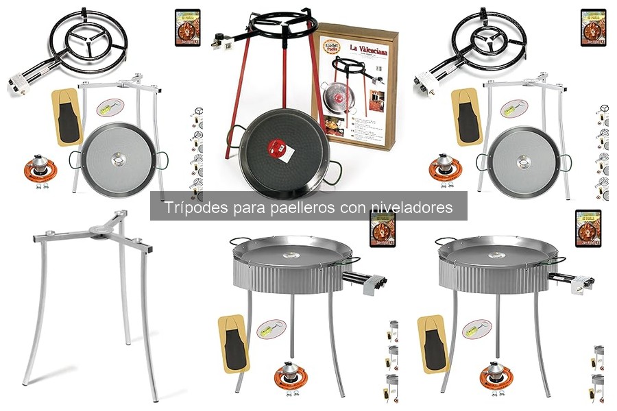 Guía de compra de trípodes para paelleros con niveladores