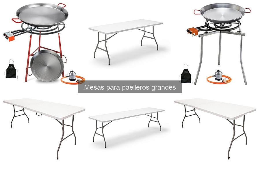 Guía para elegir la mesa ideal para paelleros grandes