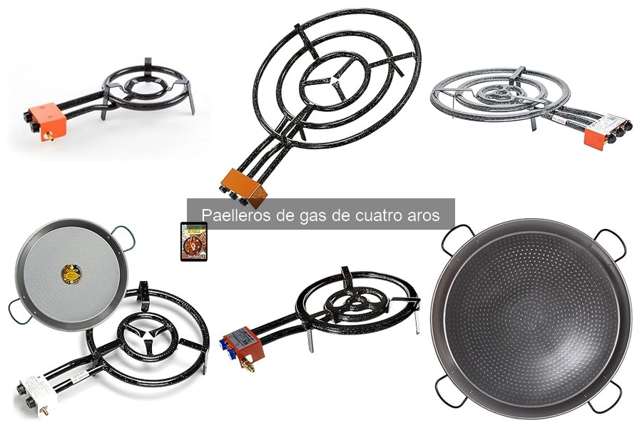 Guía para instalar un paellero de gas de cuatro aros